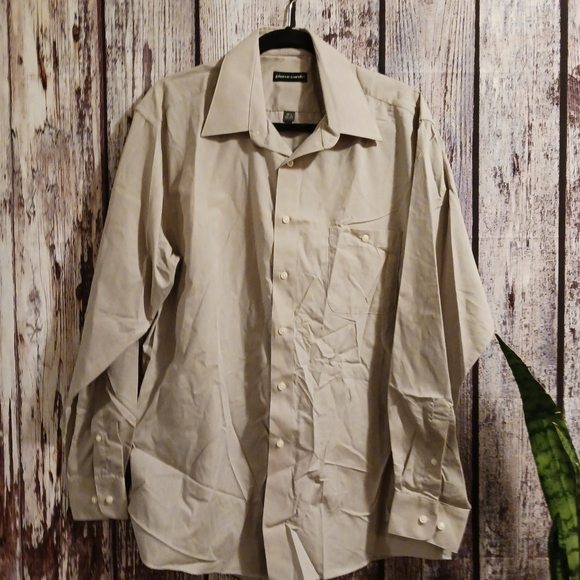 Vintage Pierre Cardin long sleeve button-down shirt sz 16.5 neck - Picture 5 of 7